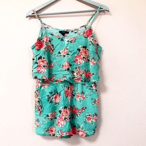 Forever 21 floral romper